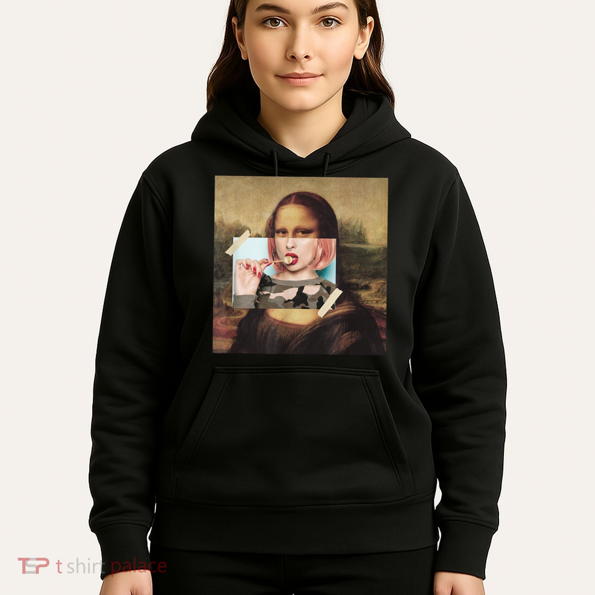 Aesthetic La Gioconda Mona Lisa E-Girl Pop Culture Hoodie