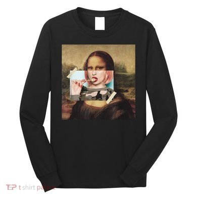 Aesthetic La Gioconda Mona Lisa E-Girl Pop Culture Long Sleeve Shirt