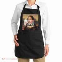 Aesthetic La Gioconda Mona Lisa E-Girl Pop Culture Apron thumb 2