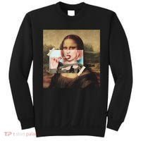 Aesthetic La Gioconda Mona Lisa E-Girl Pop Culture Sweatshirt thumb 0