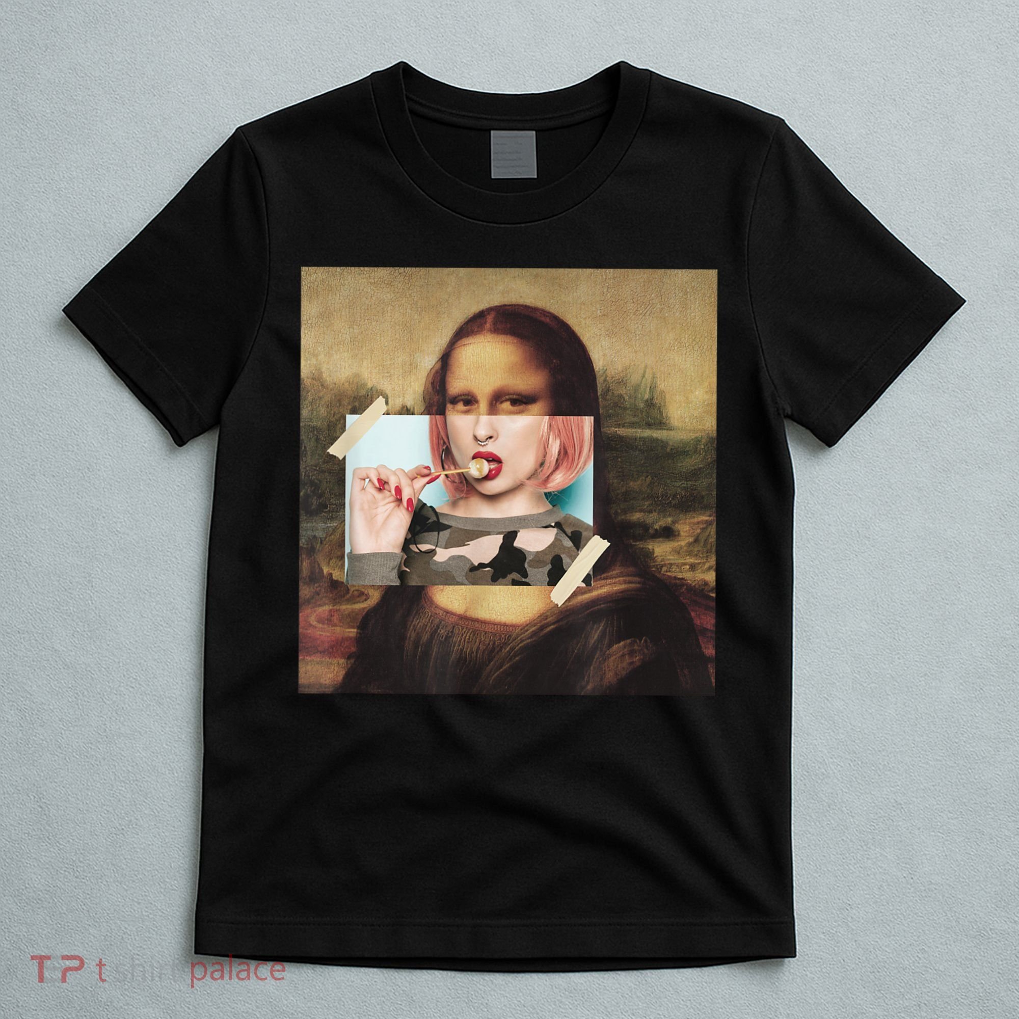 Aesthetic La Gioconda Mona Lisa E-Girl Pop Culture T-Shirt