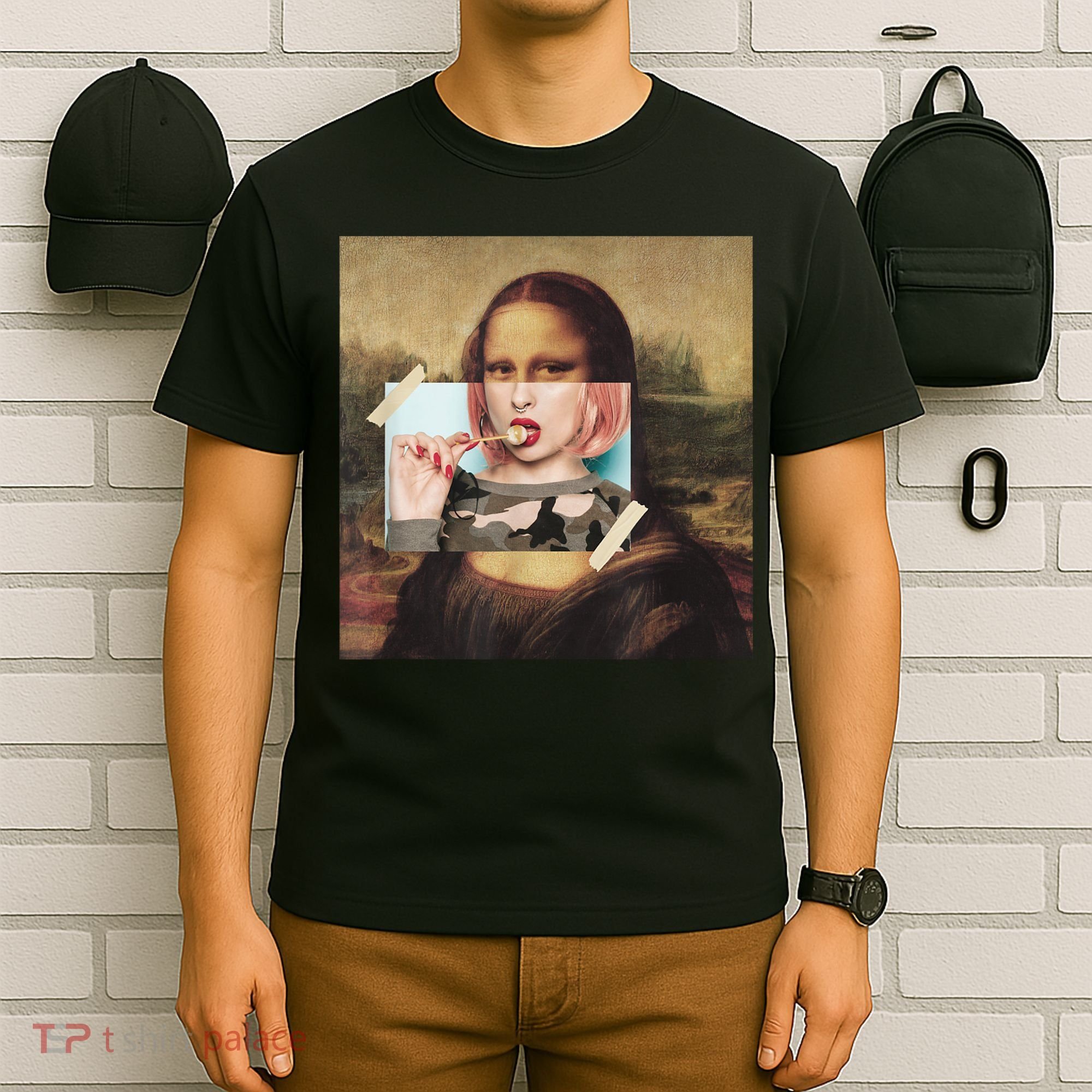 Aesthetic La Gioconda Mona Lisa E-Girl Pop Culture T-Shirt