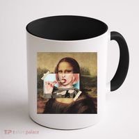Aesthetic La Gioconda Mona Lisa E-Girl Pop Culture Coffee Mug thumb 1