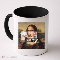 Aesthetic La Gioconda Mona Lisa E-Girl Pop Culture Coffee Mug thumb 0