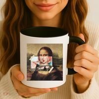 Aesthetic La Gioconda Mona Lisa E-Girl Pop Culture Coffee Mug thumb 3