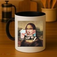 Aesthetic La Gioconda Mona Lisa E-Girl Pop Culture Coffee Mug thumb 4