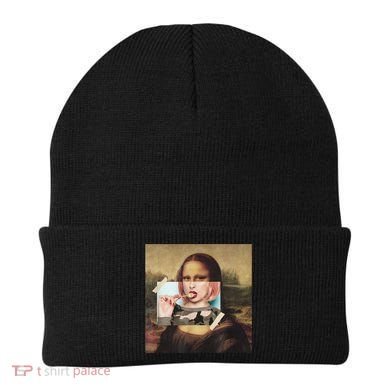 Aesthetic La Gioconda Mona Lisa E-Girl Pop Culture Beanie