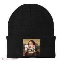 Aesthetic La Gioconda Mona Lisa E-Girl Pop Culture Beanie thumb 0