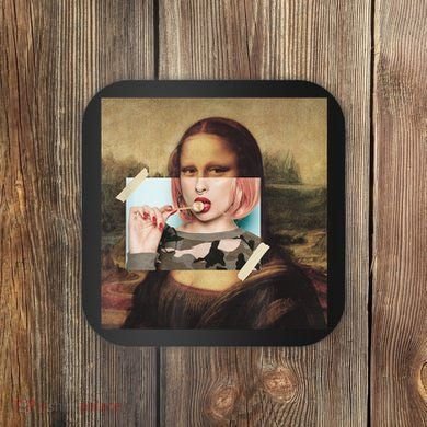 Aesthetic La Gioconda Mona Lisa E-Girl Pop Culture Coaster