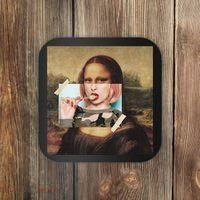Aesthetic La Gioconda Mona Lisa E-Girl Pop Culture Coaster thumb 0