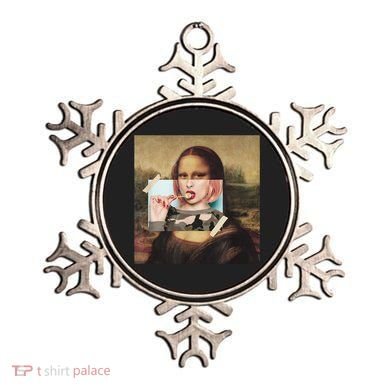 Aesthetic La Gioconda Mona Lisa E-Girl Pop Culture Ornament
