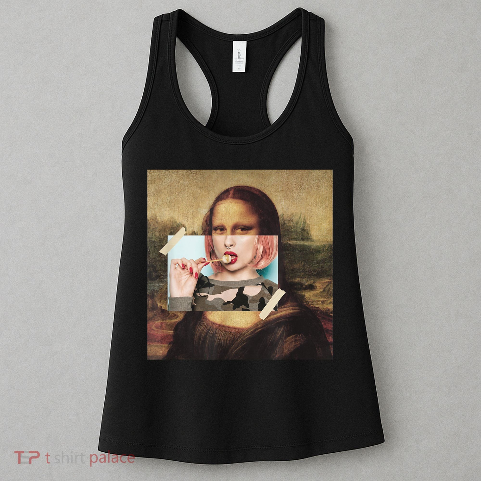 Aesthetic La Gioconda Mona Lisa E-Girl Pop Culture Women's Tank Top