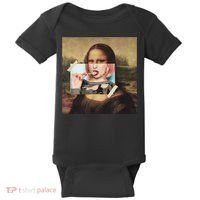 Aesthetic La Gioconda Mona Lisa E-Girl Pop Culture Baby Bodysuit thumb 0