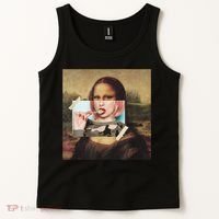 Aesthetic La Gioconda Mona Lisa E-Girl Pop Culture Tank Top thumb 2