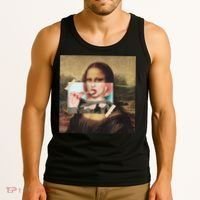 Aesthetic La Gioconda Mona Lisa E-Girl Pop Culture Tank Top thumb 3