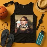 Aesthetic La Gioconda Mona Lisa E-Girl Pop Culture Tank Top thumb 4