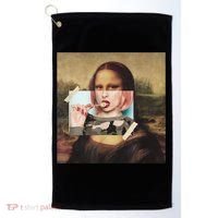 Aesthetic La Gioconda Mona Lisa E-Girl Pop Culture Golf Towel thumb 0
