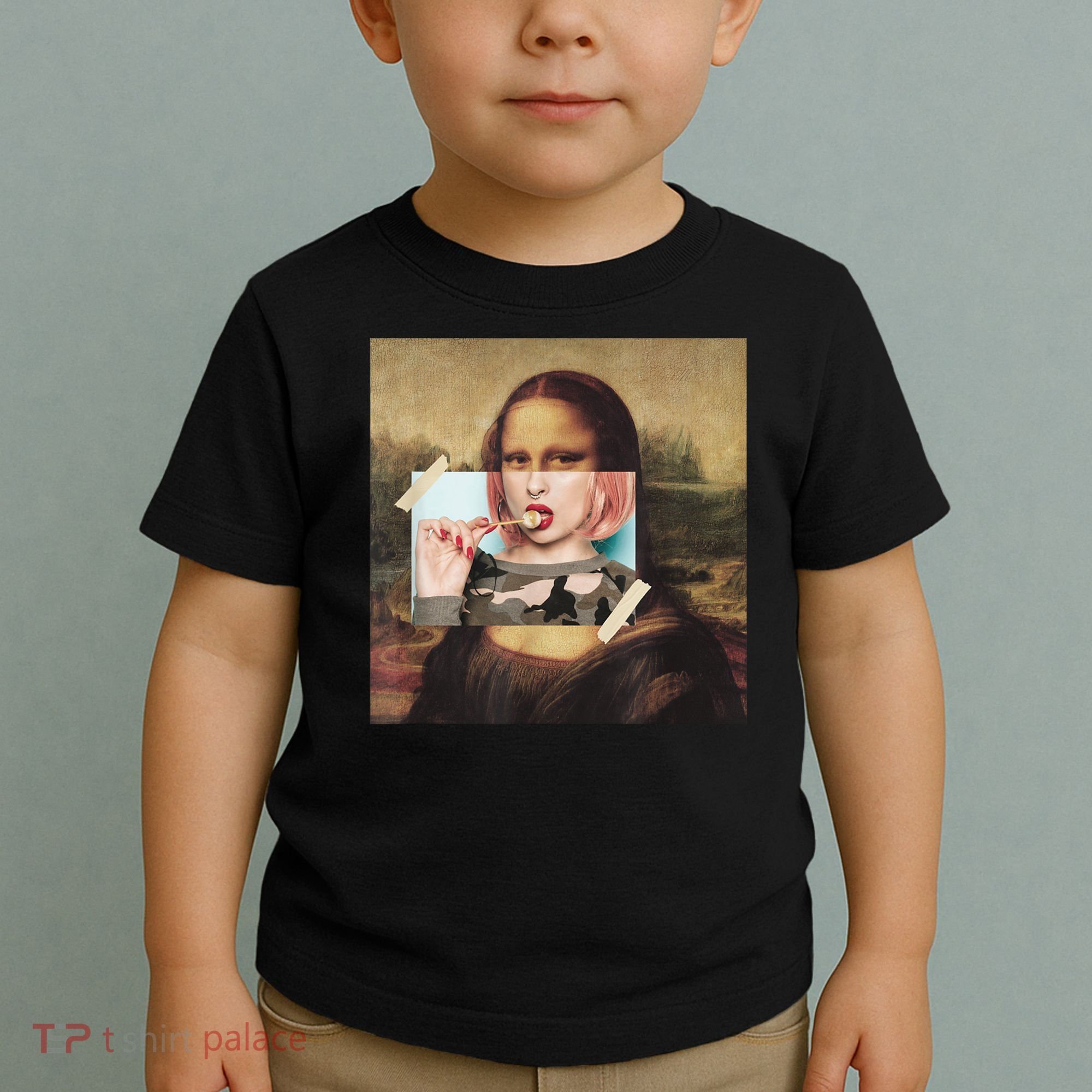 Aesthetic La Gioconda Mona Lisa E-Girl Pop Culture Toddler T-Shirt