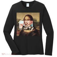 Aesthetic La Gioconda Mona Lisa E-Girl Pop Culture Women's Long Sleeve Shirt thumb 0