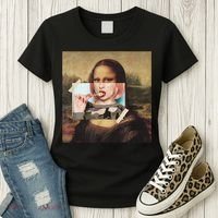 Aesthetic La Gioconda Mona Lisa E-Girl Pop Culture Women's T-Shirt thumb 3