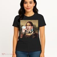 Aesthetic La Gioconda Mona Lisa E-Girl Pop Culture Women's T-Shirt thumb 4