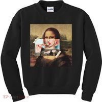 Aesthetic La Gioconda Mona Lisa E-Girl Pop Culture Kids Sweatshirt thumb 0