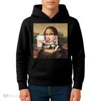 Aesthetic La Gioconda Mona Lisa E-Girl Pop Culture Kids Hoodie thumb 4