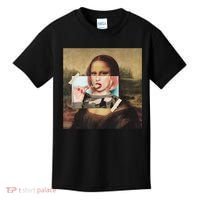 Aesthetic La Gioconda Mona Lisa E-Girl Pop Culture Kids T-Shirt thumb 0