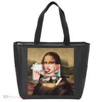 Aesthetic La Gioconda Mona Lisa E-Girl Pop Culture Tote Bag thumb 0