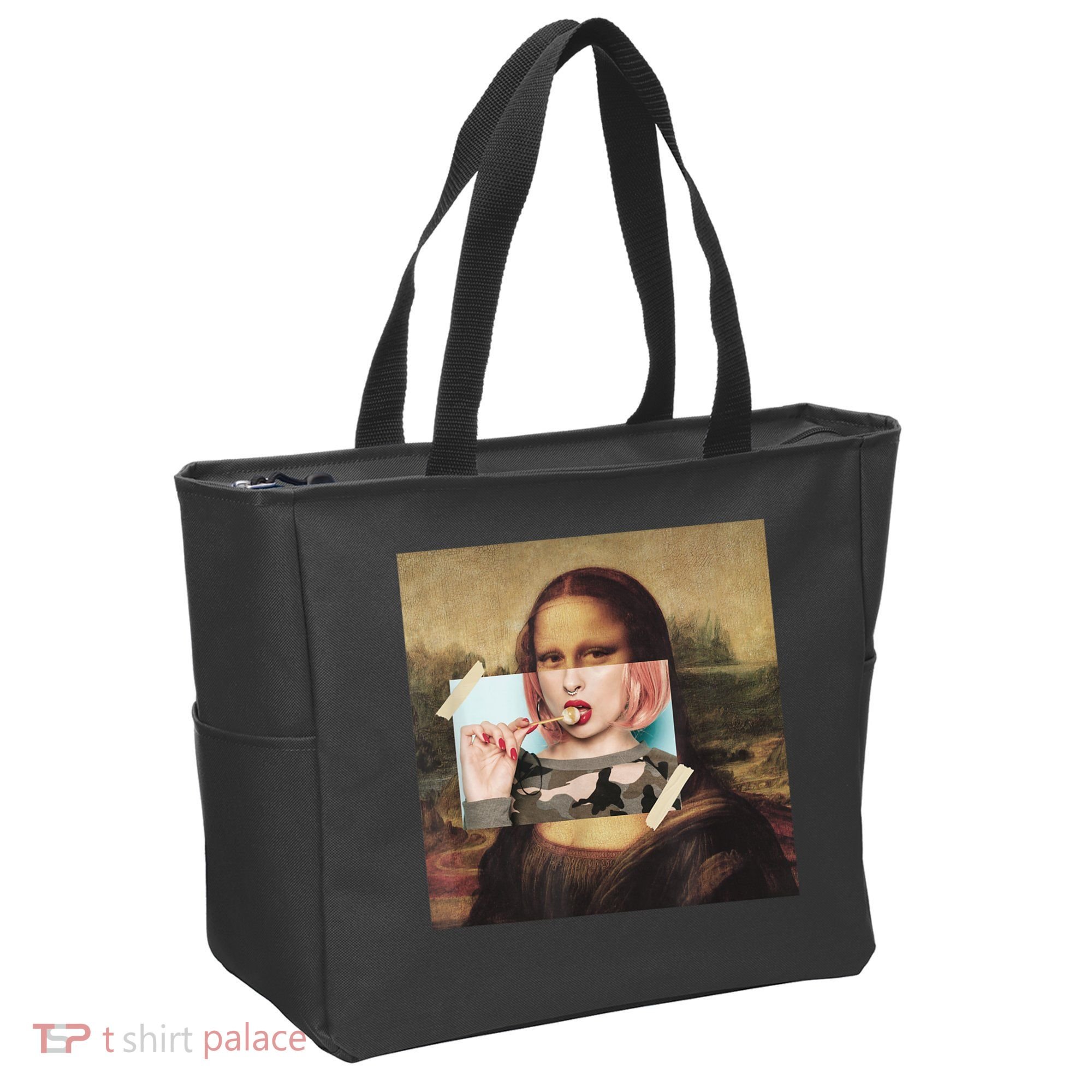 Aesthetic La Gioconda Mona Lisa E-Girl Pop Culture Tote Bag