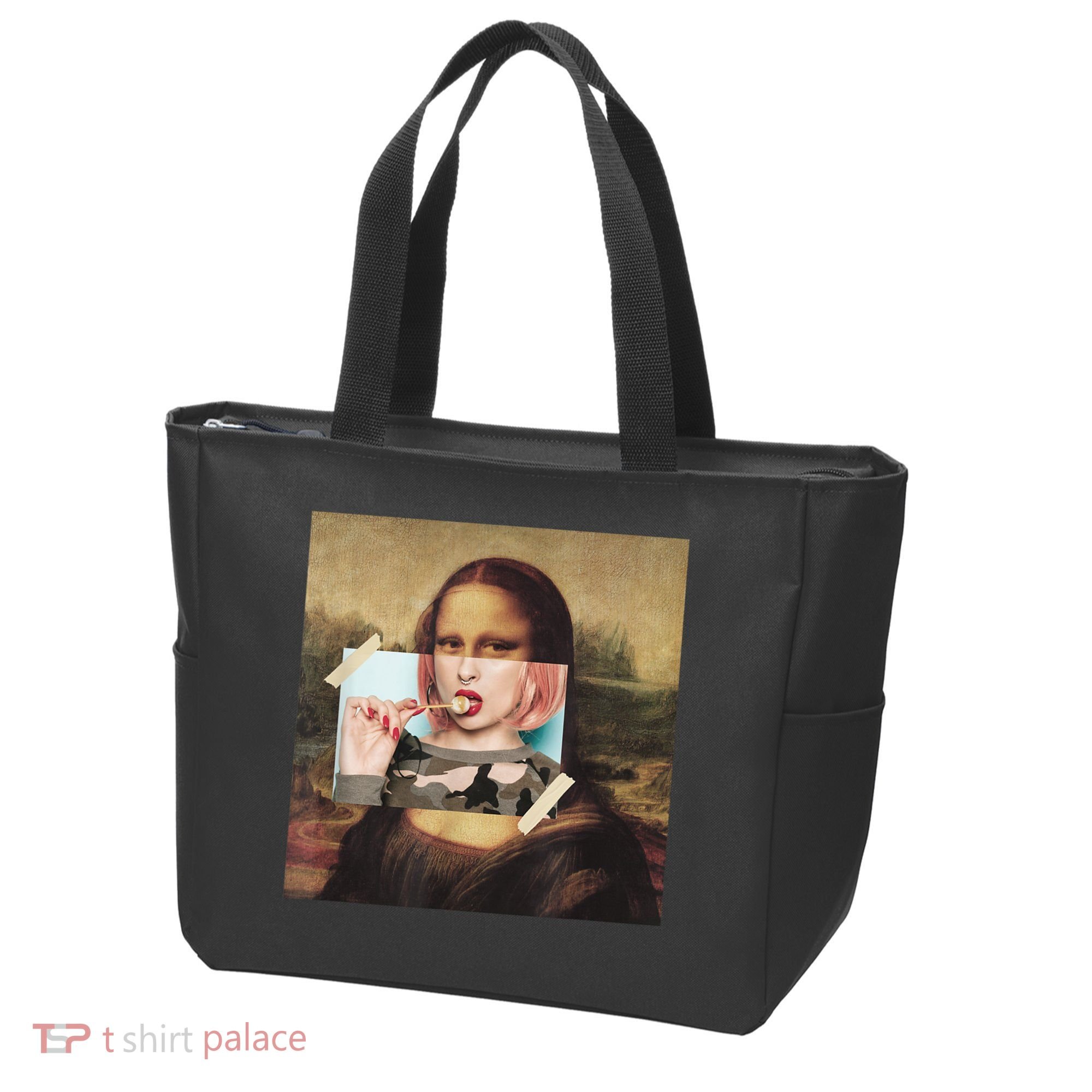 Aesthetic La Gioconda Mona Lisa E-Girl Pop Culture Tote Bag