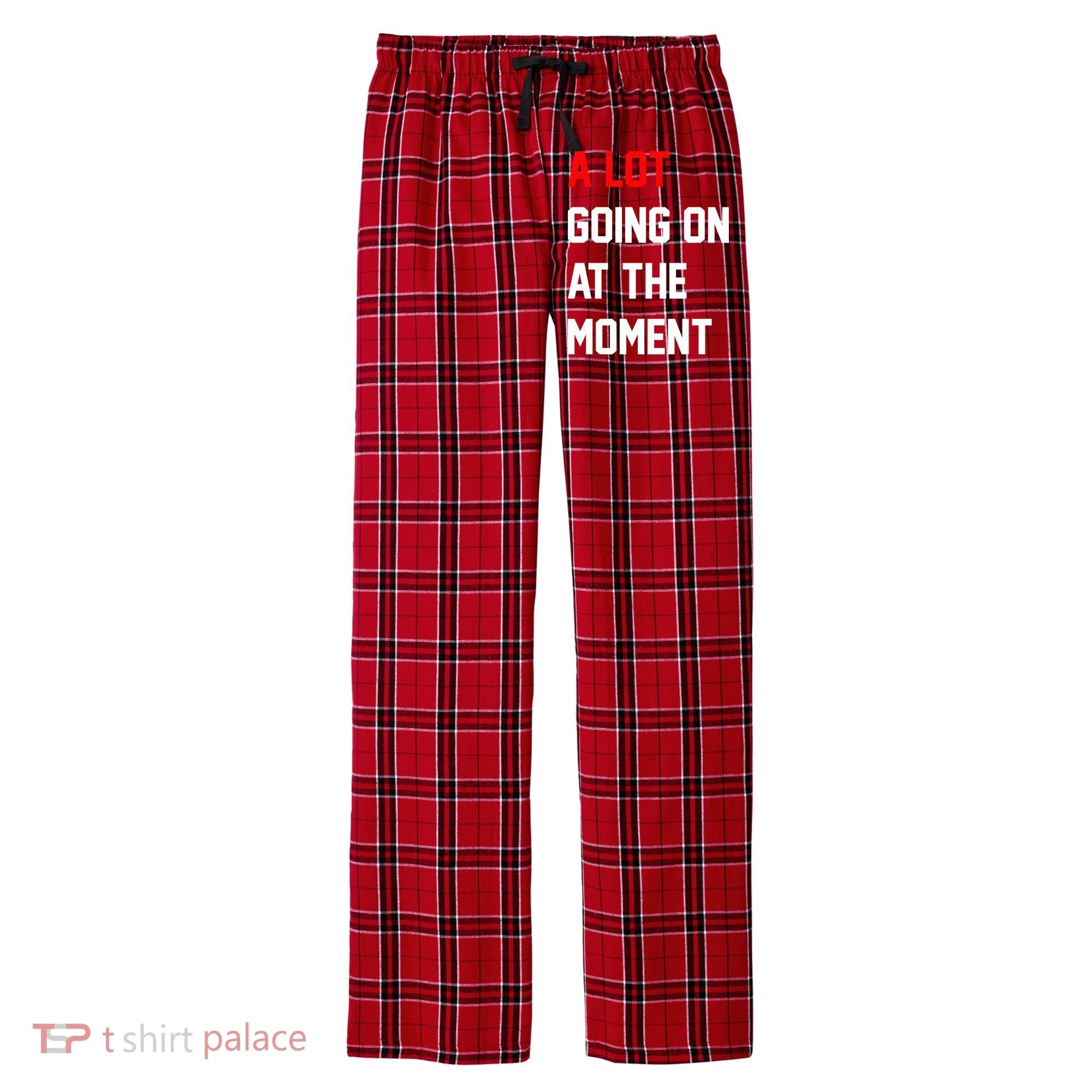A Lot Going On At The Moment Men's Flannel Plaid Pajama Pants