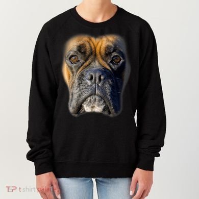 Animal Lover Gift Boxer Face Funny Dog Lovers Tshirt Women's Sweatshirt
