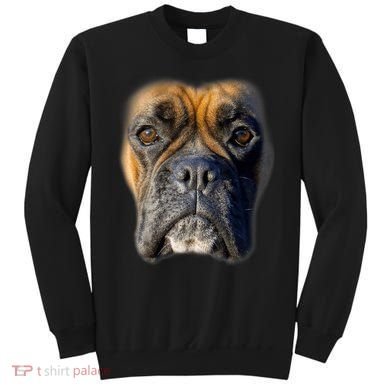 Animal Lover Gift Boxer Face Funny Dog Lovers Tshirt Sweatshirt
