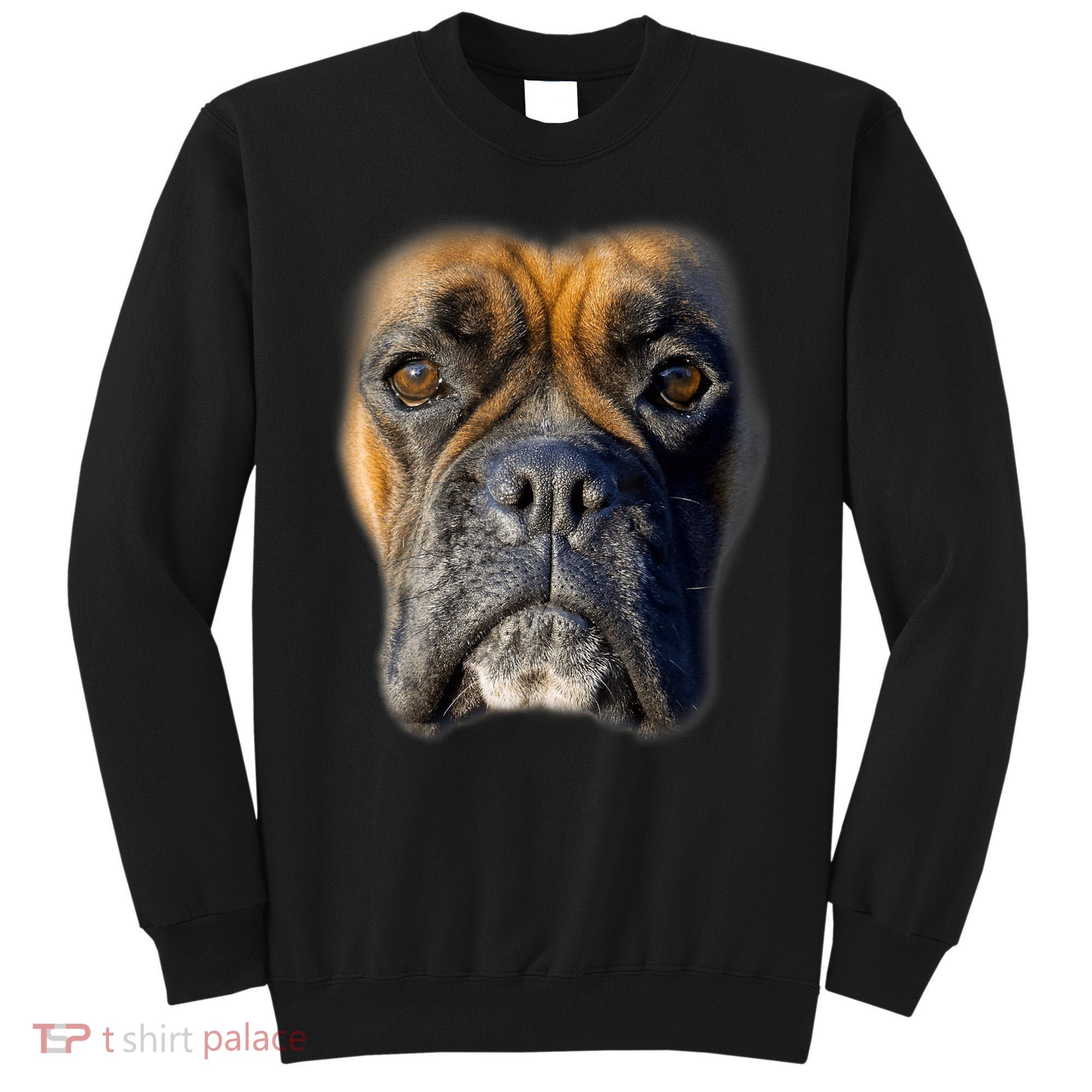 Animal Lover Gift Boxer Face Funny Dog Lovers Tshirt Sweatshirt