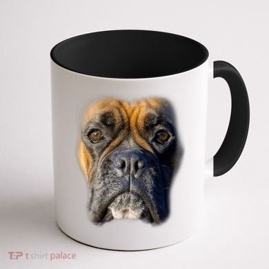 Animal Lover Gift Boxer Face Funny Dog Lovers Tshirt Coffee Mug back