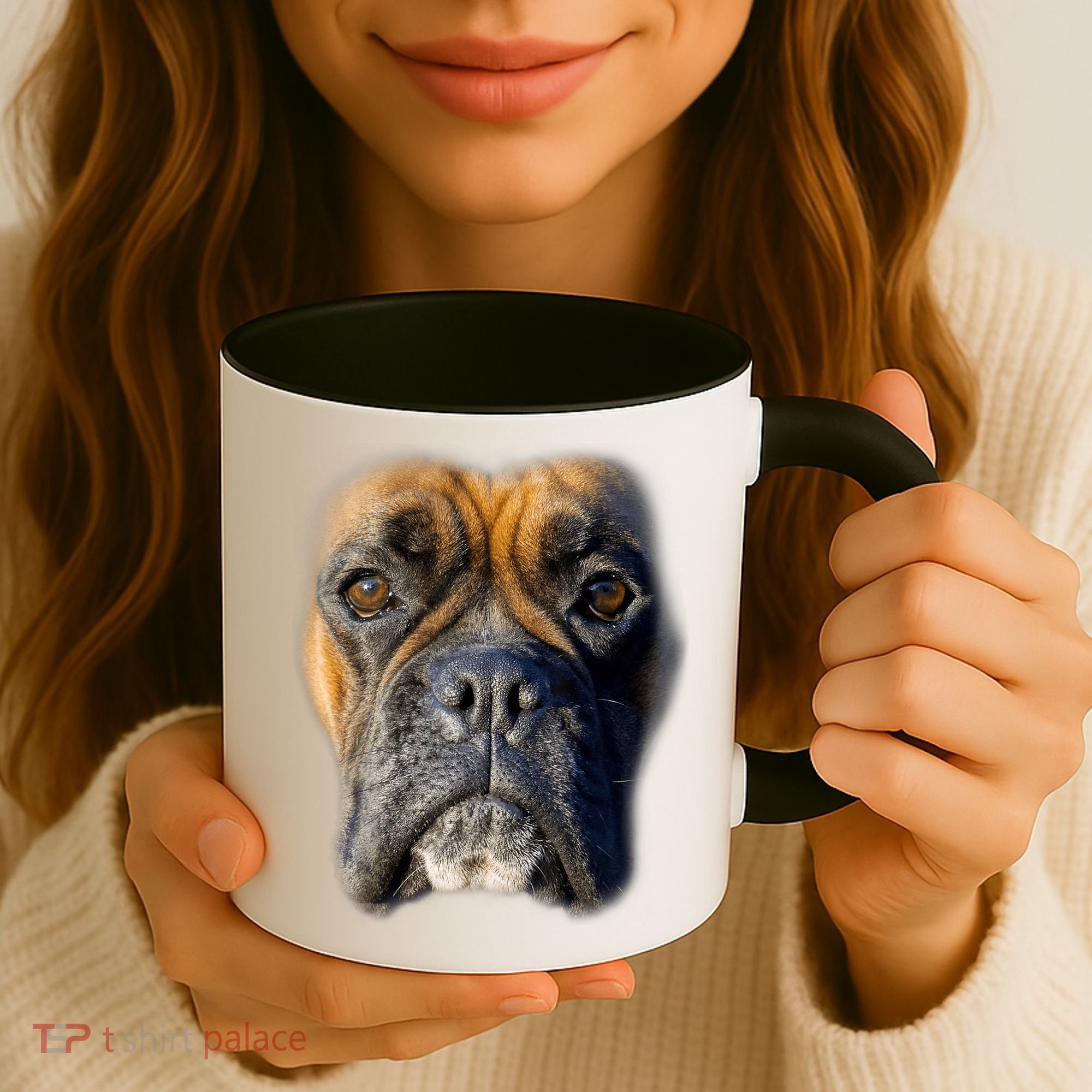 Animal Lover Gift Boxer Face Funny Dog Lovers Tshirt Coffee Mug