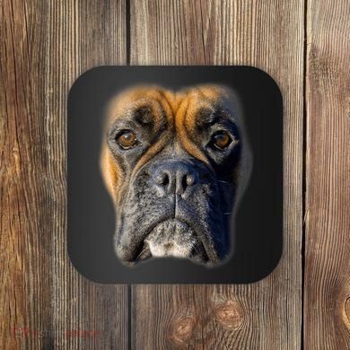 Animal Lover Gift Boxer Face Funny Dog Lovers Tshirt Coaster