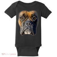 Animal Lover Gift Boxer Face Funny Dog Lovers Tshirt Baby Bodysuit thumb 0