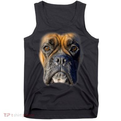 Animal Lover Gift Boxer Face Funny Dog Lovers Tshirt Tank Top