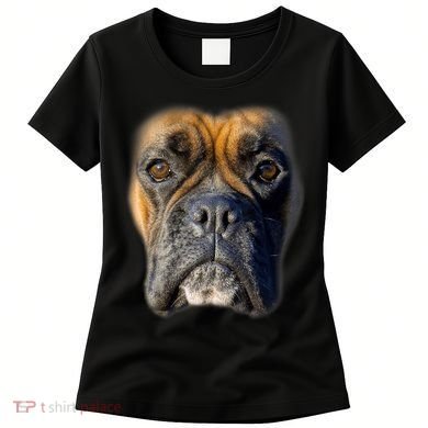 Animal Lover Gift Boxer Face Funny Dog Lovers Tshirt Women's T-Shirt