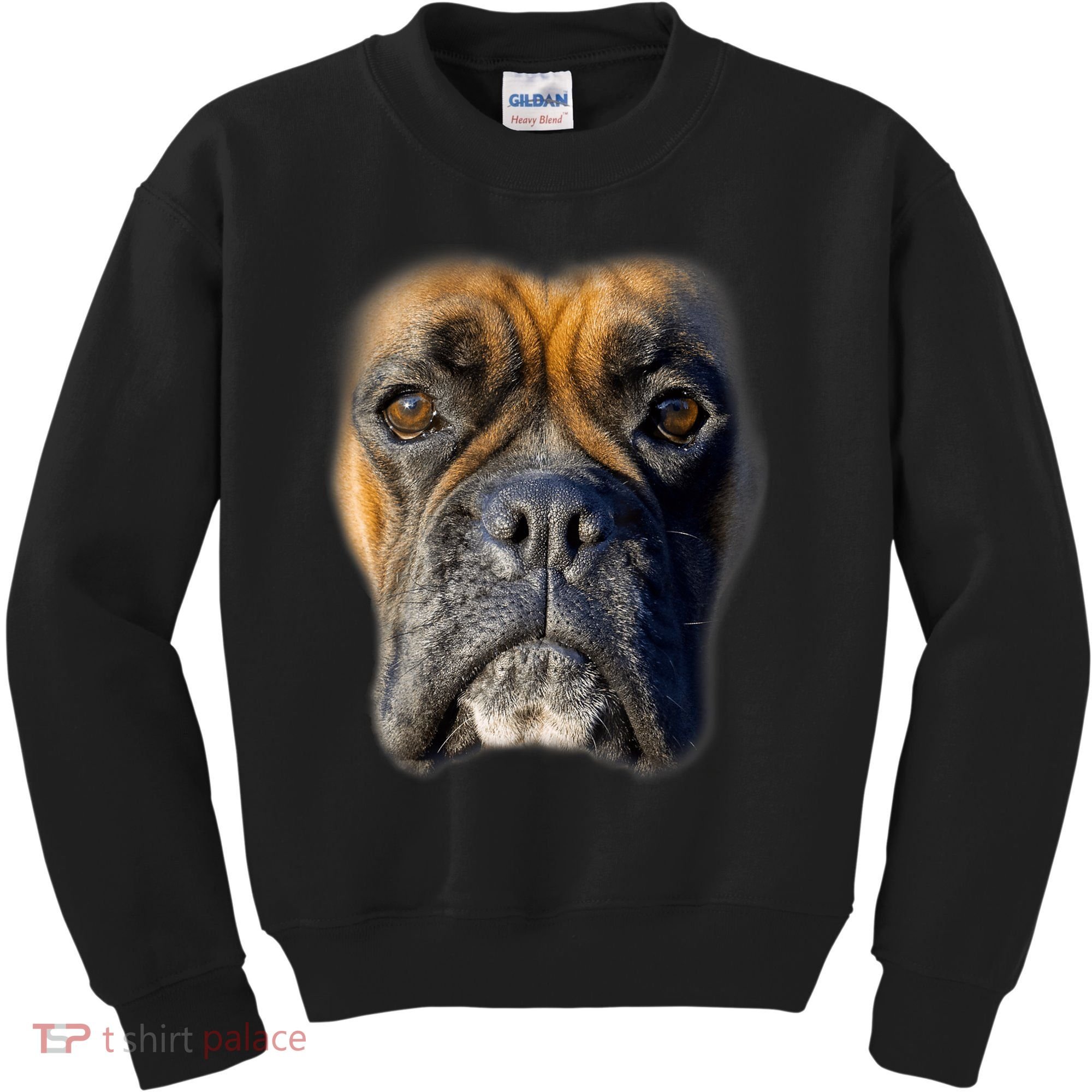 Animal Lover Gift Boxer Face Funny Dog Lovers Tshirt Kids Sweatshirt