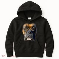Animal Lover Gift Boxer Face Funny Dog Lovers Tshirt Kids Hoodie thumb 0