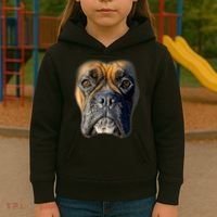 Animal Lover Gift Boxer Face Funny Dog Lovers Tshirt Kids Hoodie thumb 3