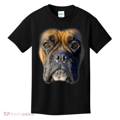 Animal Lover Gift Boxer Face Funny Dog Lovers Tshirt Kids T-Shirt