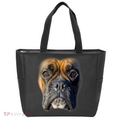 Animal Lover Gift Boxer Face Funny Dog Lovers Tshirt Tote Bag