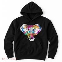Animal Lover Gift Africa Safari Zoo Keeper Elephant Hoodie thumb 0