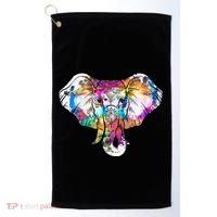 Animal Lover Gift Africa Safari Zoo Keeper Elephant Golf Towel thumb 0