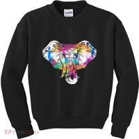 Animal Lover Gift Africa Safari Zoo Keeper Elephant Kids Sweatshirt thumb 0
