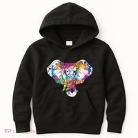 Animal Lover Gift Africa Safari Zoo Keeper Elephant Kids Hoodie thumb 0